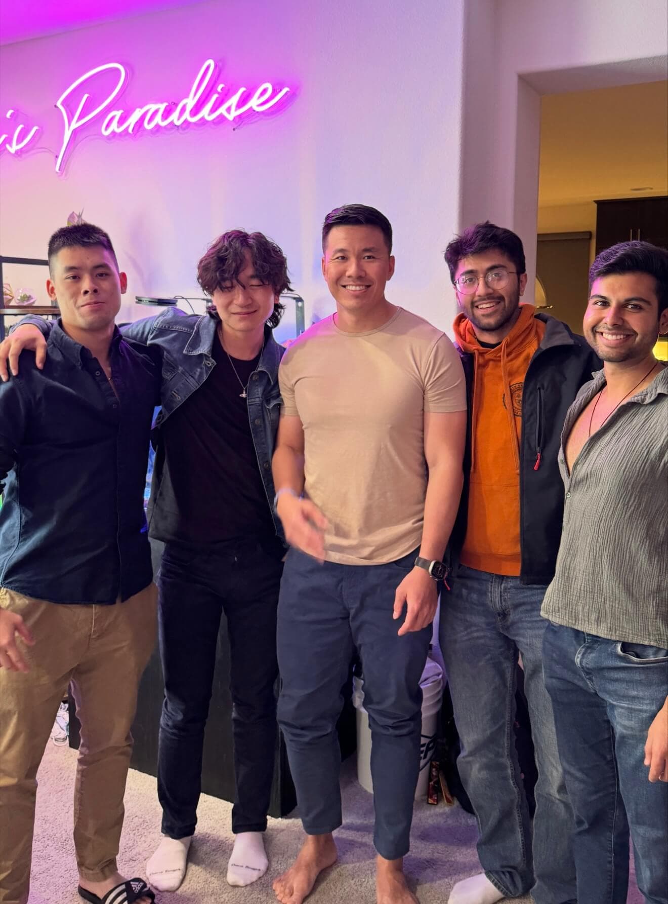 Mike Ke with coaching students in Las Vegas